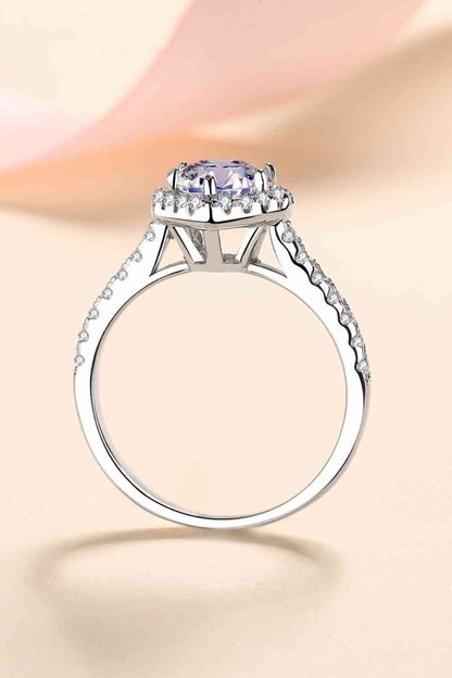 LuxeSpark 1 Carat Moissanite Heart-Shaped Ring – Timeless Elegance in Sterling Silver See size chart under “more details” The Fashion Celestial
