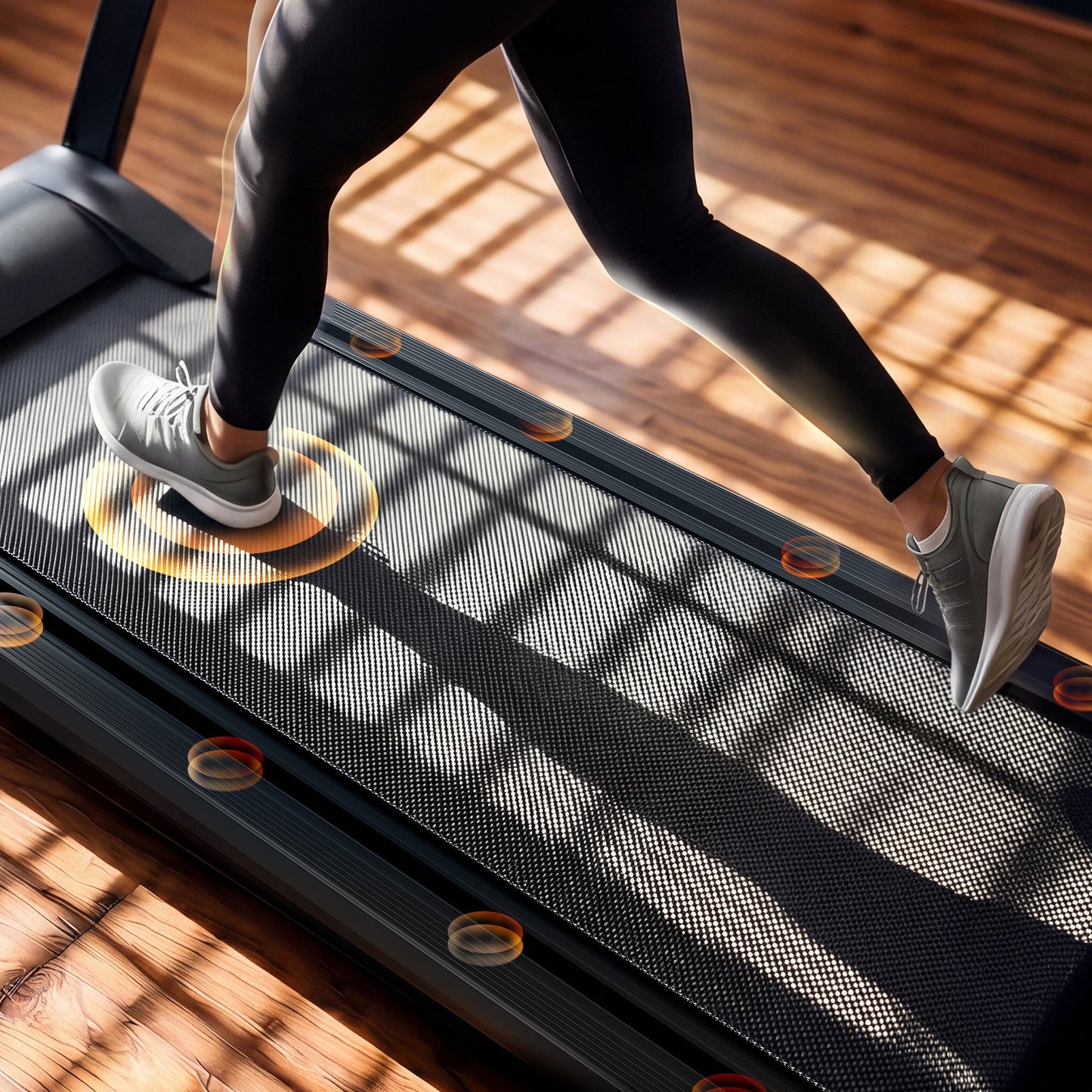 DeerRun All-New 2026 A1 Pro Move+ Smart Foldable Treadmill with 6% Incline & NFC | 350 lbs, 10 mph, Black DeerRun®