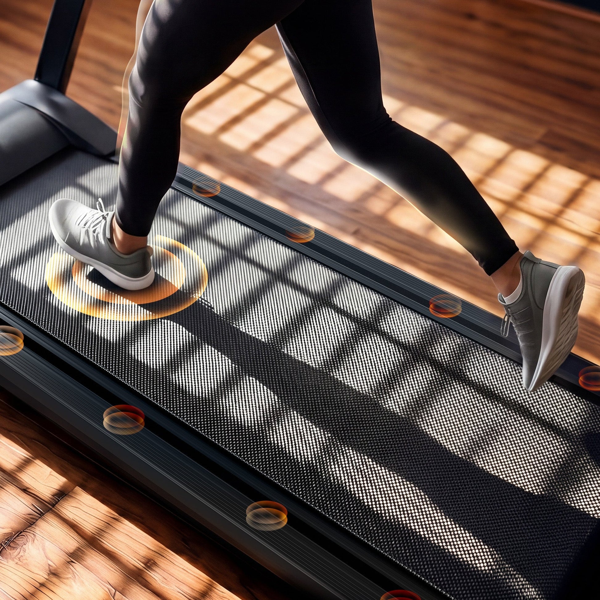 DeerRun All-New 2026 A1 Pro Move+ Smart Foldable Treadmill with 6% Incline & NFC | 350 lbs, 10 mph, Black DeerRun®