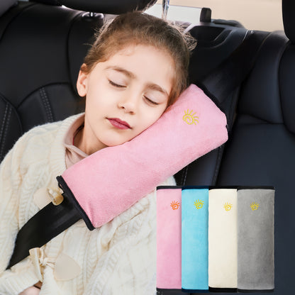 1pc Car Automotive Seat Belt Cover Shoulder Cover Seat Belt Holder Cute Lengthened And Thickened Plush Safety Belt Shoulder Cover, Car Safety Shoulder Guard, Seat Belt Adjustment Retainer, Anti-Strangle Neck Seat Belt NovaCart