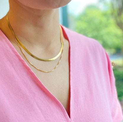 Layered Herringbone Chain Necklace Shop Style & More | Fresh Looks, Everyday Deals & Free Shipping