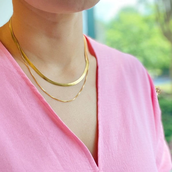 Layered Herringbone Chain Necklace Shop Style & More | Fresh Looks, Everyday Deals & Free Shipping