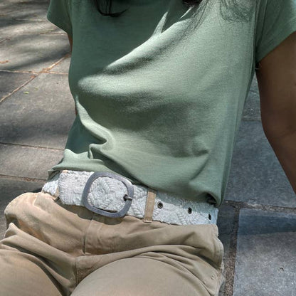 Wandering Clouds Embroidered Wool Belt Fitkitty Culture Athleisure Wear, Yoga Wear & Women's Clothing