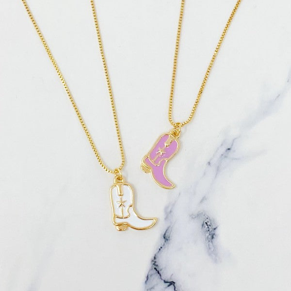 Cow Girl Boot Pendant Necklace Shop Style & More | Fresh Looks, Everyday Deals & Free Shipping