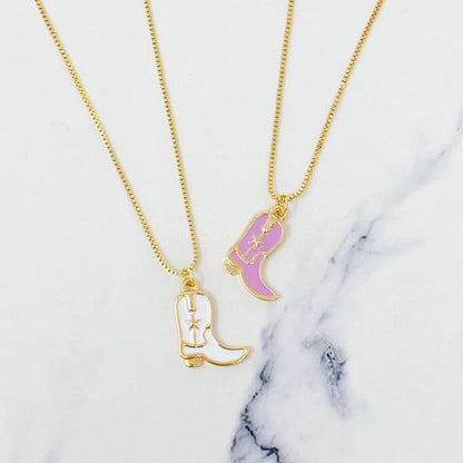 Cow Girl Boot Pendant Necklace Shop Style & More | Fresh Looks, Everyday Deals & Free Shipping