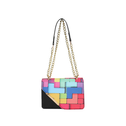 Western Style Chain Women's Fashion Color Contrast Crossbody See size chart under “more details” The Fashion Celestial