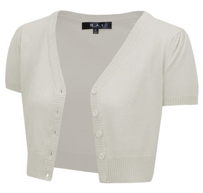 Cropped Bolero Knit Sweater Cardigan Short Sleeve Shop Style & More | Fresh Looks, Everyday Deals & Free Shipping