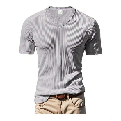 Loose Casual Men's V-neck Short Sleeve SnagBag