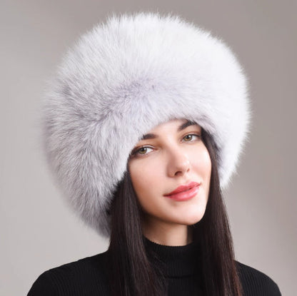 🧢 Women’s Winter Genuine Leather Ethnic Style Ear Protection Hat FitiqueFit