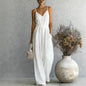 Women's Sleeveless Wide-Leg Jumpsuit – 5 Colors S–3XL FitiqueFit