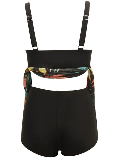 Printed Wide Strap Two-Piece Swim Set New Era Fashion LLc