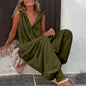 Women’s Sleeveless Hooded Relaxed Fit Jumpsuit FitiqueFit