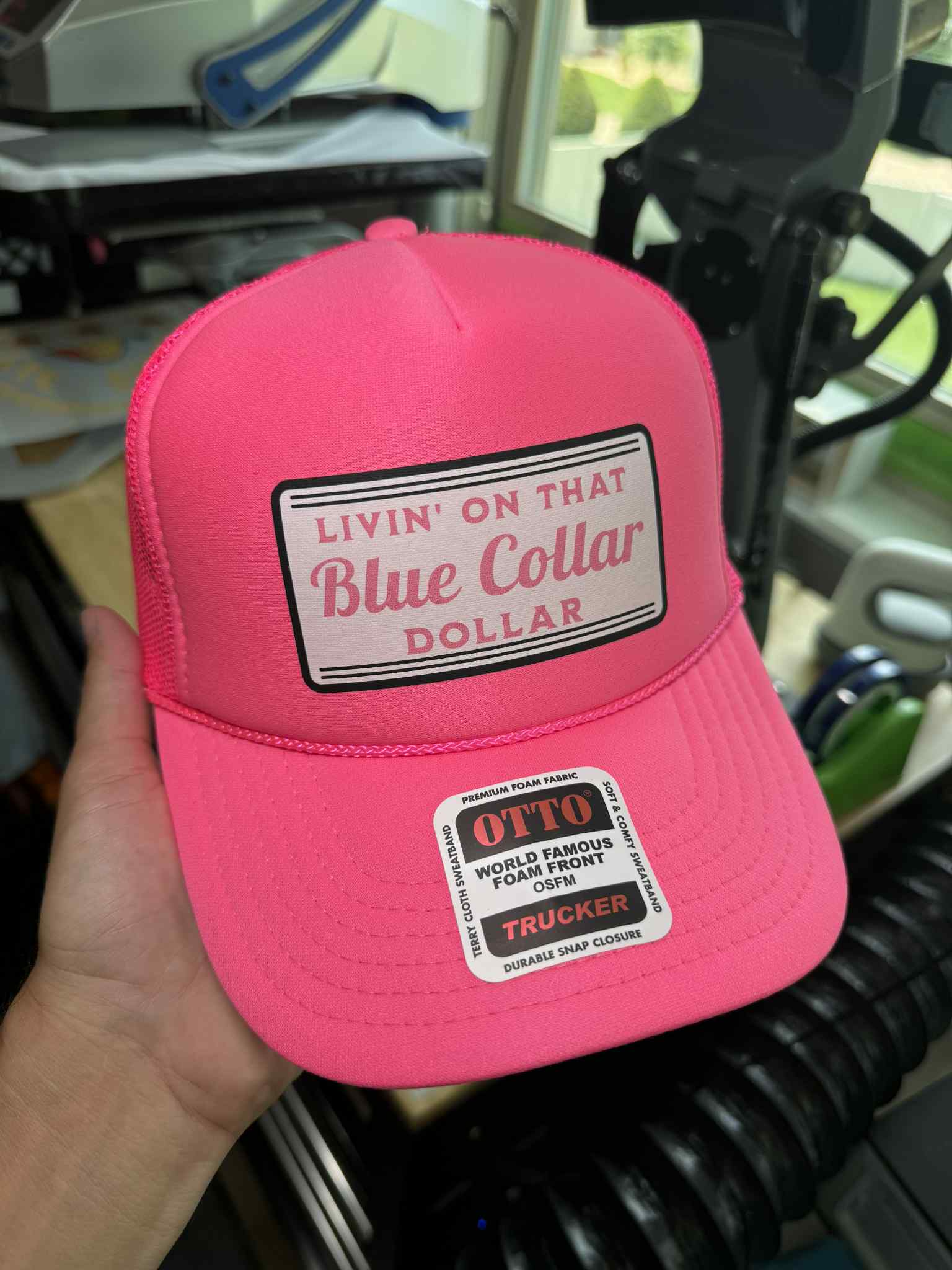Blue Collar Dollar Trucker Hat Luckless Outfitters