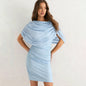 Women's Sleeveless Bodycon Midi Dress with Mesh Paneling – High Waist FitiqueFit