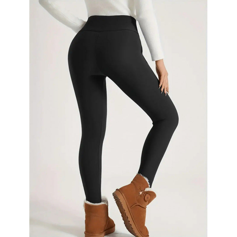 Women’s High-Waist Fleece-Lined Warm Leggings FitiqueFit