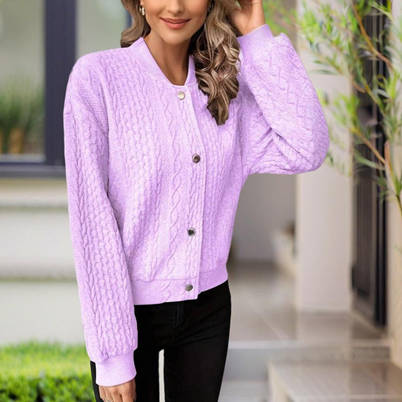 Ribbed Button-Up Knit Shacket FitiqueFit