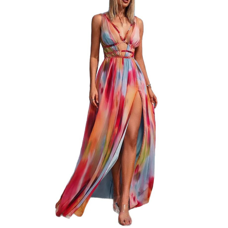 Fashion Personality Female Split Tied Dress See size chart under “more details” The Fashion Celestial