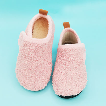 2022 New Spring Winter Cute Girl Home Shoes Thicken Soft Sole Baby Socks Shoes Toddler Warm Lightweight Floor Shoes Little Kids Fashion Faux Fur NovaCart