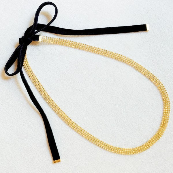 Ties On The Back Golden Choker Necklace Shop Style & More | Fresh Looks, Everyday Deals & Free Shipping