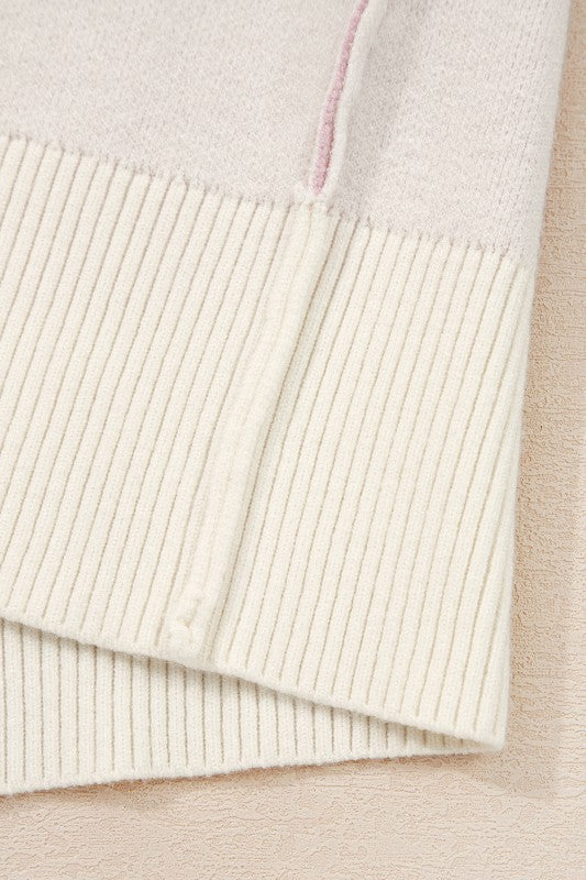 Bow Ribbed Trim Reverse Seam Drop Shoulder Sweater Shop Style & More | Fresh Looks, Everyday Deals & Free Shipping