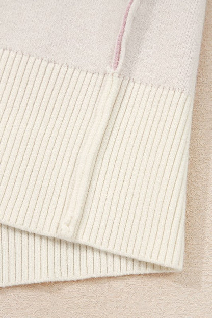Bow Ribbed Trim Reverse Seam Drop Shoulder Sweater Shop Style & More | Fresh Looks, Everyday Deals & Free Shipping