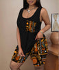 Leopard-print Halterneck Vest Top And Shorts Set New Era Fashion LLc