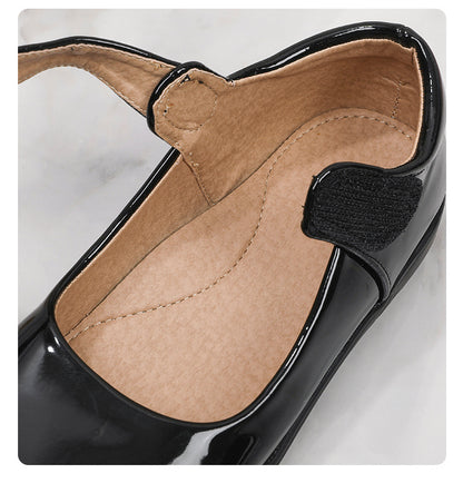Girls' Black Shoes, Students' White Flat Shoes, Flower Girl Shoes, Middle and Older Kids' Students' Black Performance Shoes, Uniform Shoes NovaCart