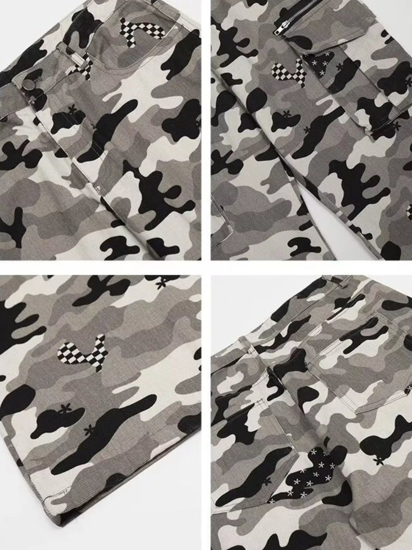 Men's Full Size Camouflage Wide Leg Pants Plus Size New Era Fashion LLc