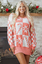 Christmas Candycane Snowflake Checker Sweater Shop Style & More | Fresh Looks, Everyday Deals & Free Shipping