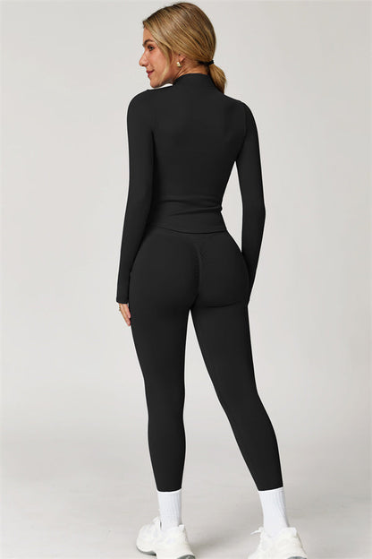 The Delight Jacket Sports Bra Leggings 3-Piece Set Fitglutes Activewear Gymwear Sportswear & Workout Clothes