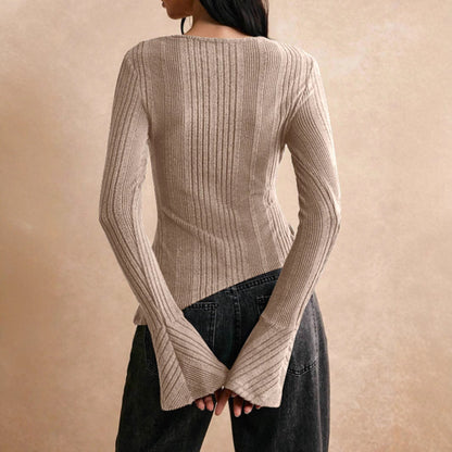 Casual Stitching Long Sleeve Button T-shirt See size chart under “more details” The Fashion Celestial