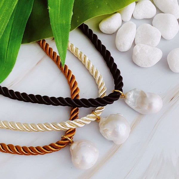 Satin Rope Baroque Pearl Necklace Shop Style & More | Fresh Looks, Everyday Deals & Free Shipping