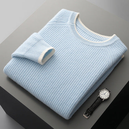 New Round Neck Double-strand Thickened Sweater For Men Grayceful LLC