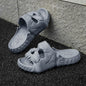Halloween skull slippers