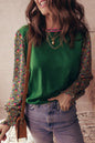 Floral Patchwork Puff Sleeve Sweater Shop Style & More | Fresh Looks, Everyday Deals & Free Shipping