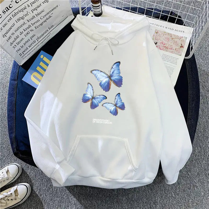"Plus Size Women's Fleece Hooded Sweater for Students"
