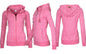 Hooded Zipper Print Fleece Sweater for Women