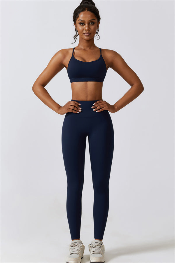Juno Star Sports Bra Leggings 2-Piece Set Fitglutes Activewear Gymwear Sportswear & Workout Clothes