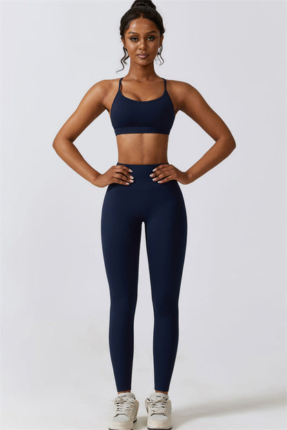 Juno Star Sports Bra Leggings 2-Piece Set Fitglutes Activewear Gymwear Sportswear & Workout Clothes