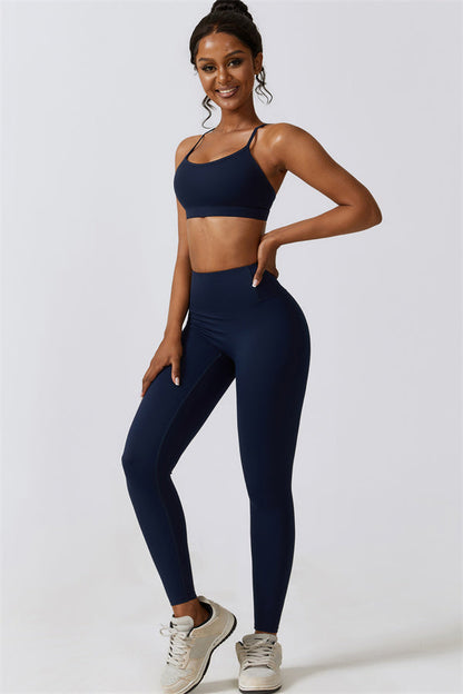 Juno Star Sports Bra Leggings 2-Piece Set Fitglutes Activewear Gymwear Sportswear & Workout Clothes