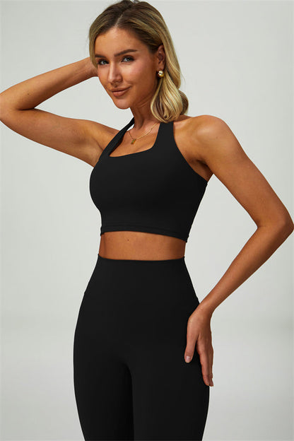 The Seraphine Halter Crop Top Leggings 2-Piece Set Fitglutes Activewear Gymwear Sportswear & Workout Clothes