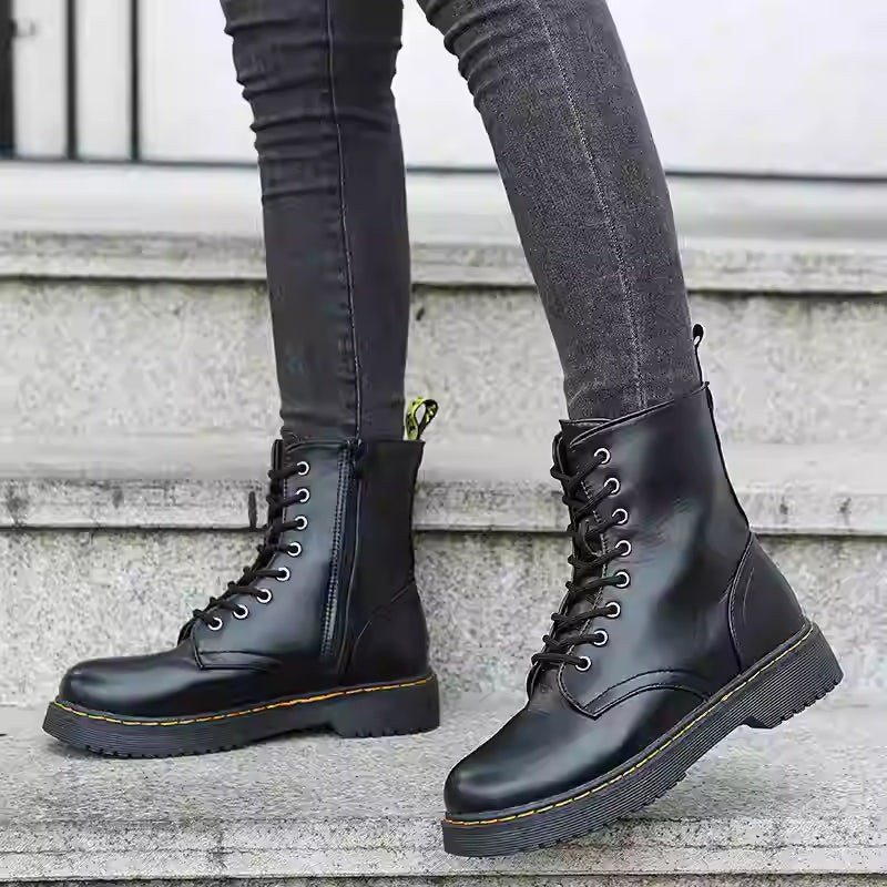 Women’s Martin Short Boots – Classic Lace-Up Ankle Boots FitiqueFit