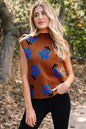 Floral High Neck Sweater Vest Shop Style & More | Fresh Looks, Everyday Deals & Free Shipping