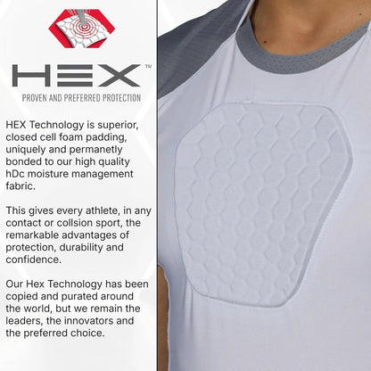 Youth Chest Protector Baseball Heart Guard Sternum Protection Compression Shirt. HEX Padded Shirt