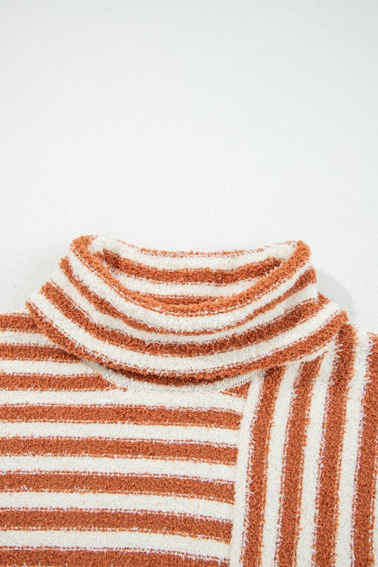 Stripe Cowl Neck Drop Shoulder Sweater Shop Style & More | Fresh Looks, Everyday Deals & Free Shipping