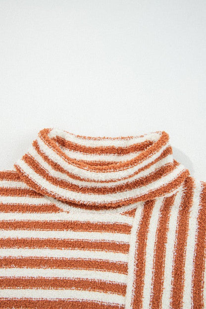 Stripe Cowl Neck Drop Shoulder Sweater Shop Style & More | Fresh Looks, Everyday Deals & Free Shipping