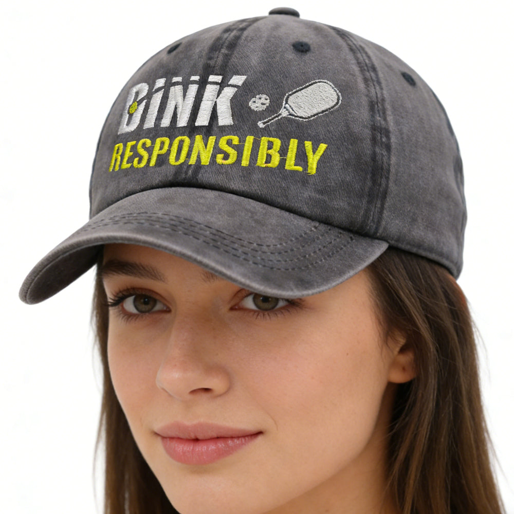 Pickleball Baseball Caps – Adjustable Embroidered Cotton Hats FitiqueFit