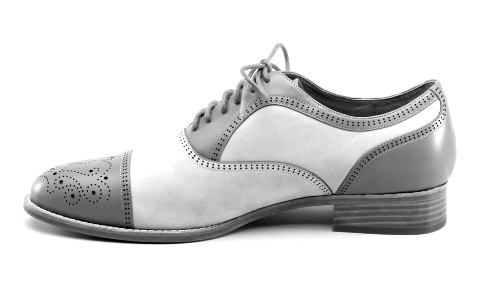 Dandy Men's Vintage Cap Toe Oxfords (Sage/Buff) American Duchess