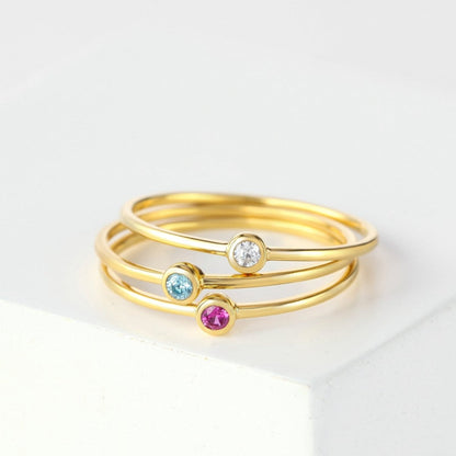 EmberTrue Birthstone Bands Ivory Embers