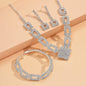Dazzling 3-Piece Full Rhinestones Jewelry Set (MAC317) Mariam's Collection